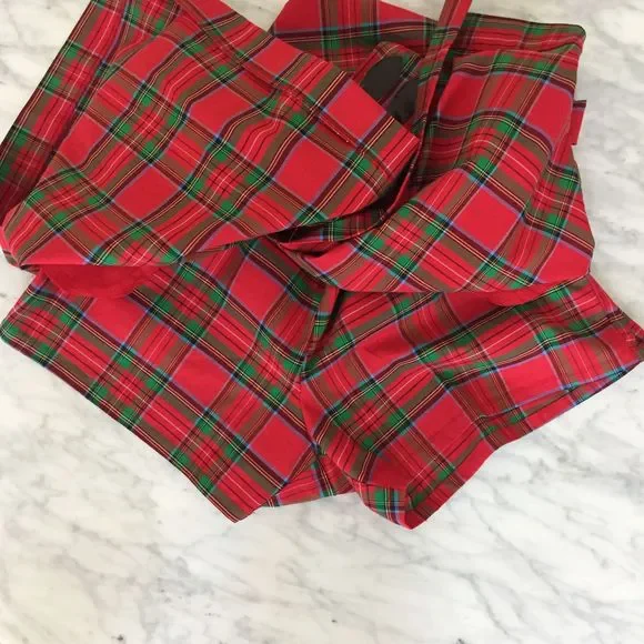 Lilly Pulitzer Red and Green Plaid Mini Skirt - Picture 5 of 6
